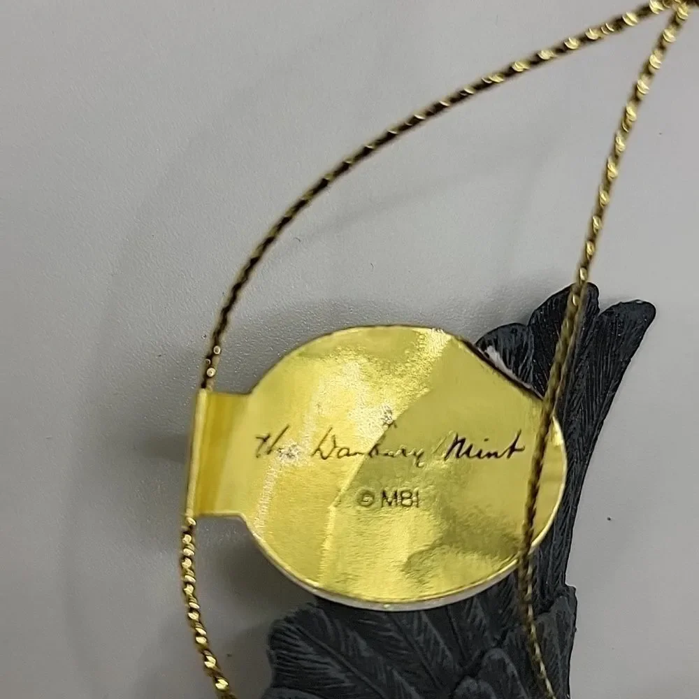 Danbury Mint Christmas Songbird Ornament Chickadee Retired